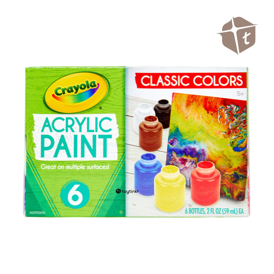 Crayola Acrylic Paint 6 Colors by Toytinkr