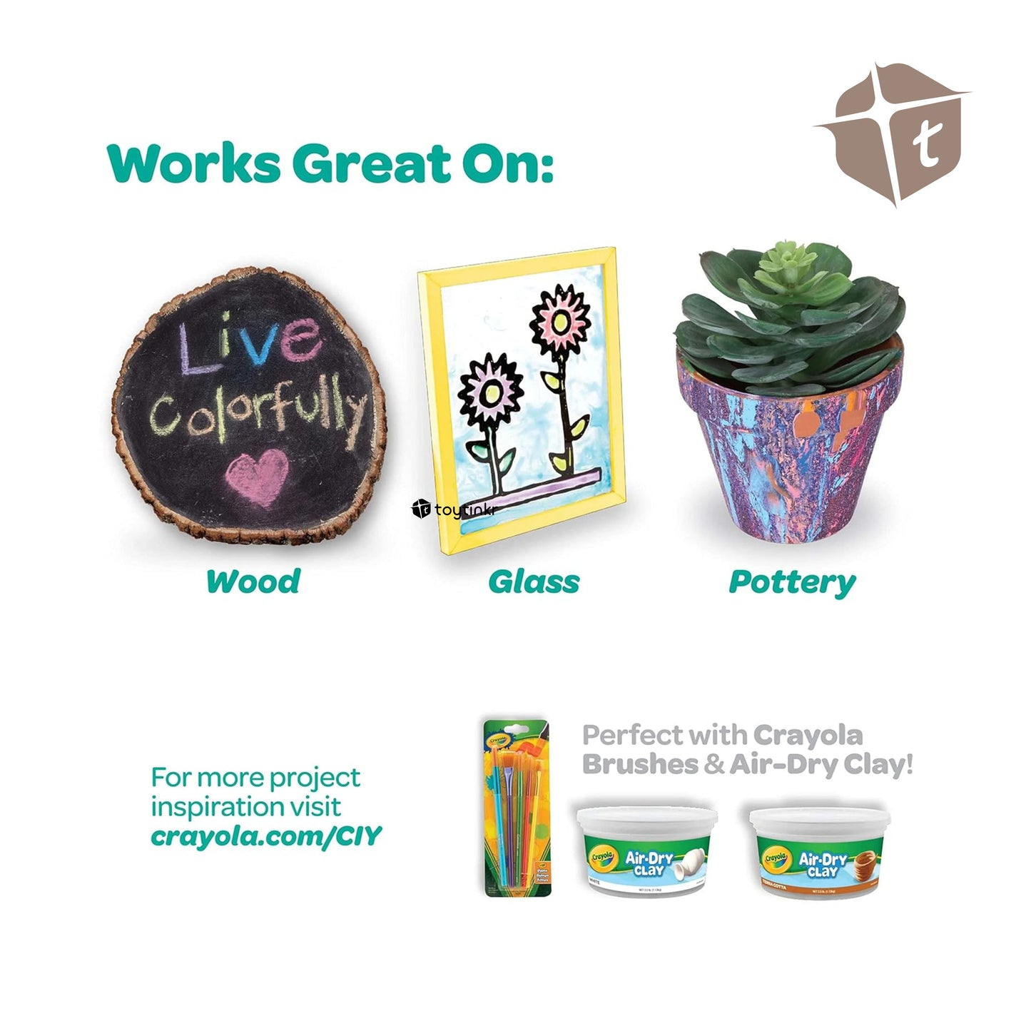 Crayola Acrylic Paint 6 Colors by Toytinkr