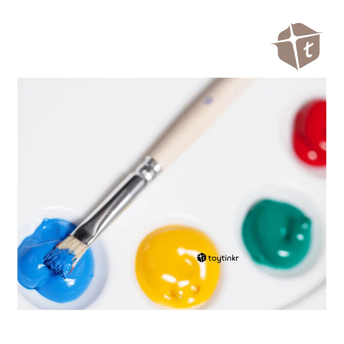 Mont Marte Acrylic Paints - 6 Colors Primary Set (50ml) by Toytinkr