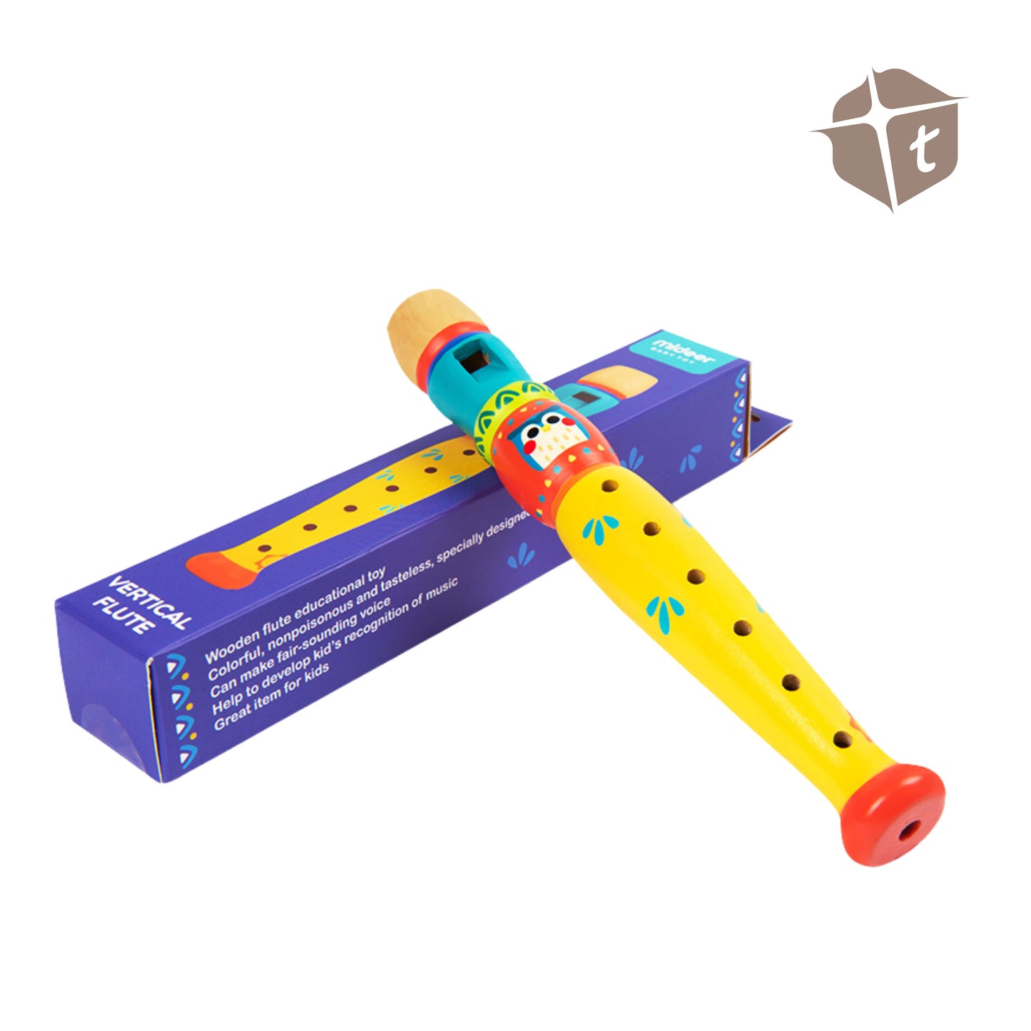 Mideer Wooden Flute for Kids by Toytinkr