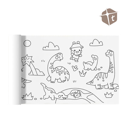 Jar Melo Sticky Coloring Poster - Dinosaur by Toytinkr