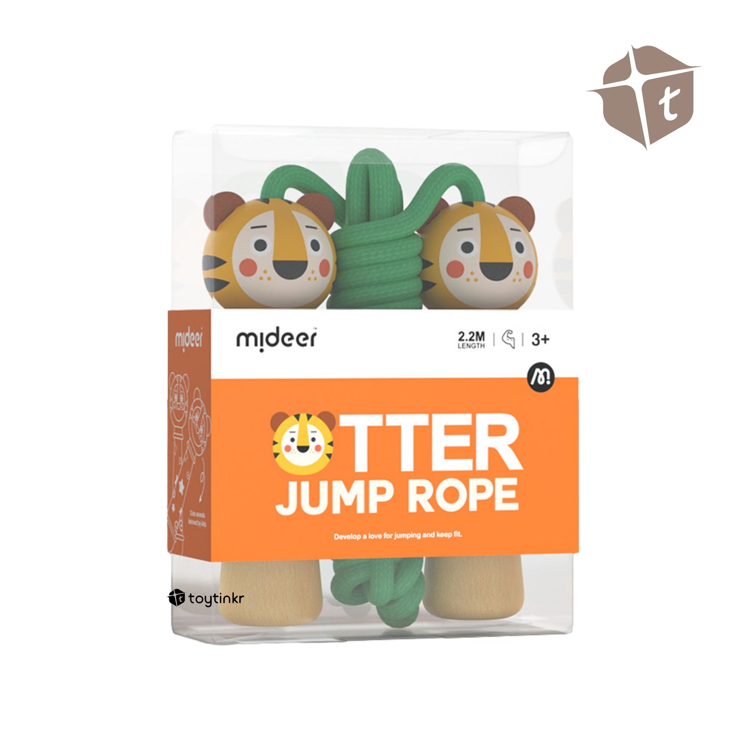 Mideer Animal Jump Rope - Tiger Otter by Toytinkr