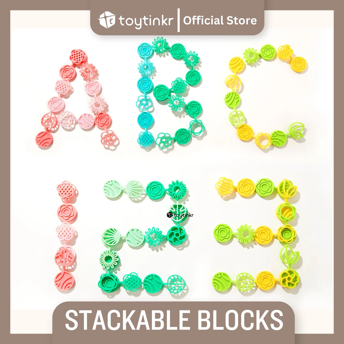 Mideer Stackable Blocks - Wisdom Tree by Toytinkr