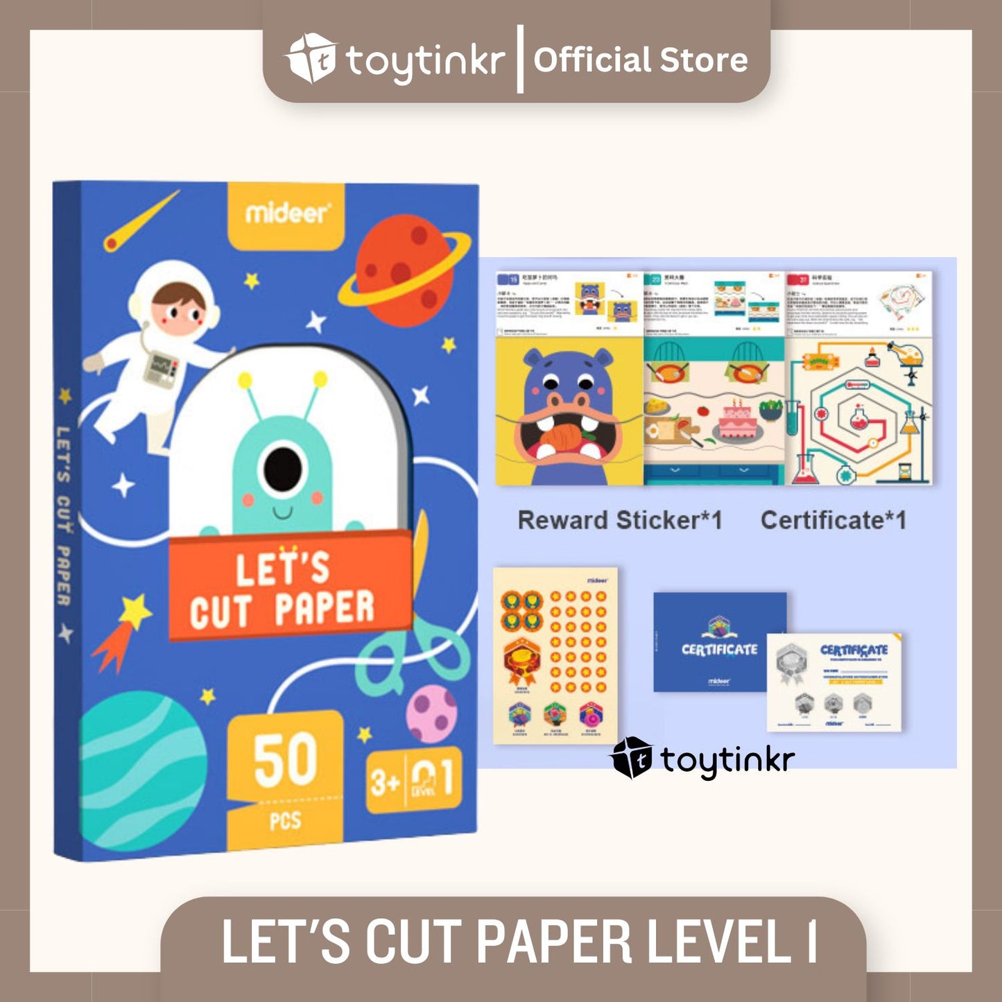 Mideer Let's Cut Paper by Toytinkr