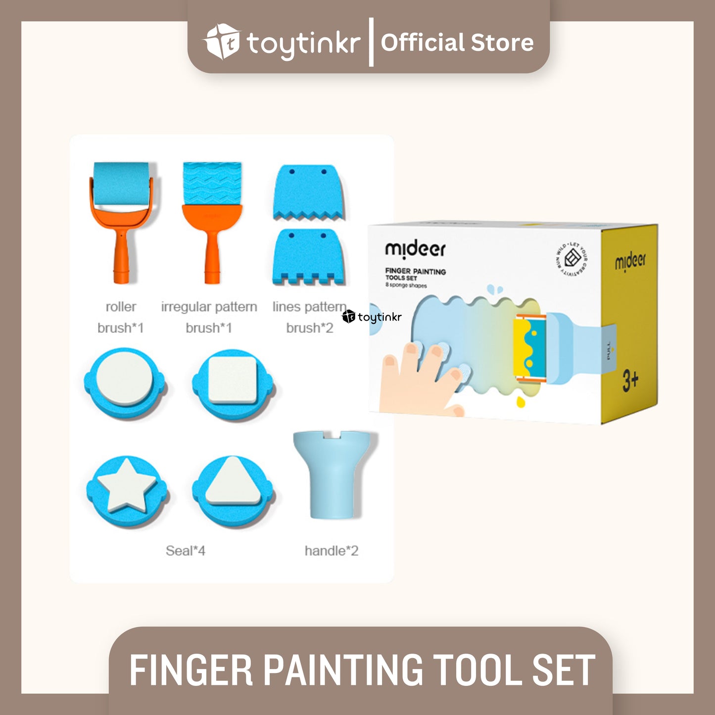 Mideer Finger Paint Tools Set by Toytinkr