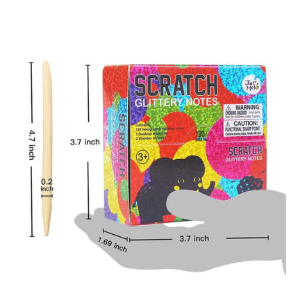 Jar Melo Scratch Note Cards - Glittery Note by Toytinkr