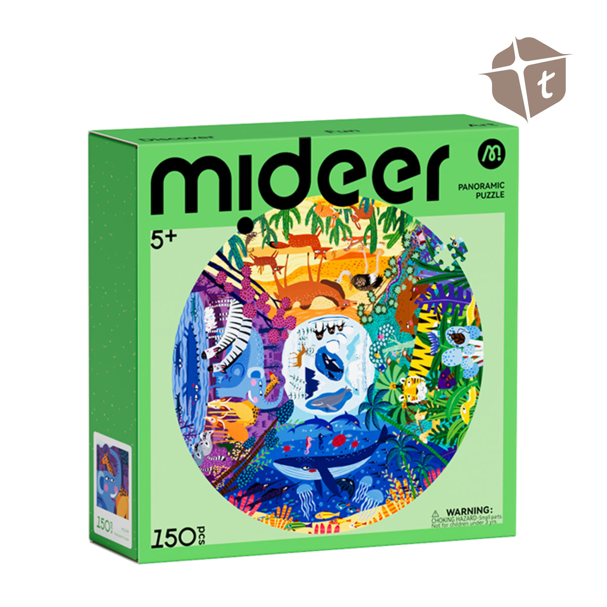 Mideer Panoramic Puzzle - Animals by Toytinkr