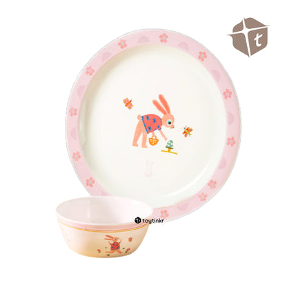 Mideer Kids Tableware 4 Piece Set - Pink by Toytinkr