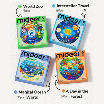 Mideer Panoramic Puzzle - Day in the Forest by Toytinkr