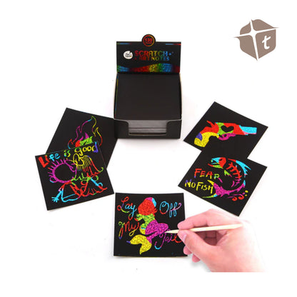 Jar Melo Scratch Note Cards - Rainbow Notes by Toytinkr