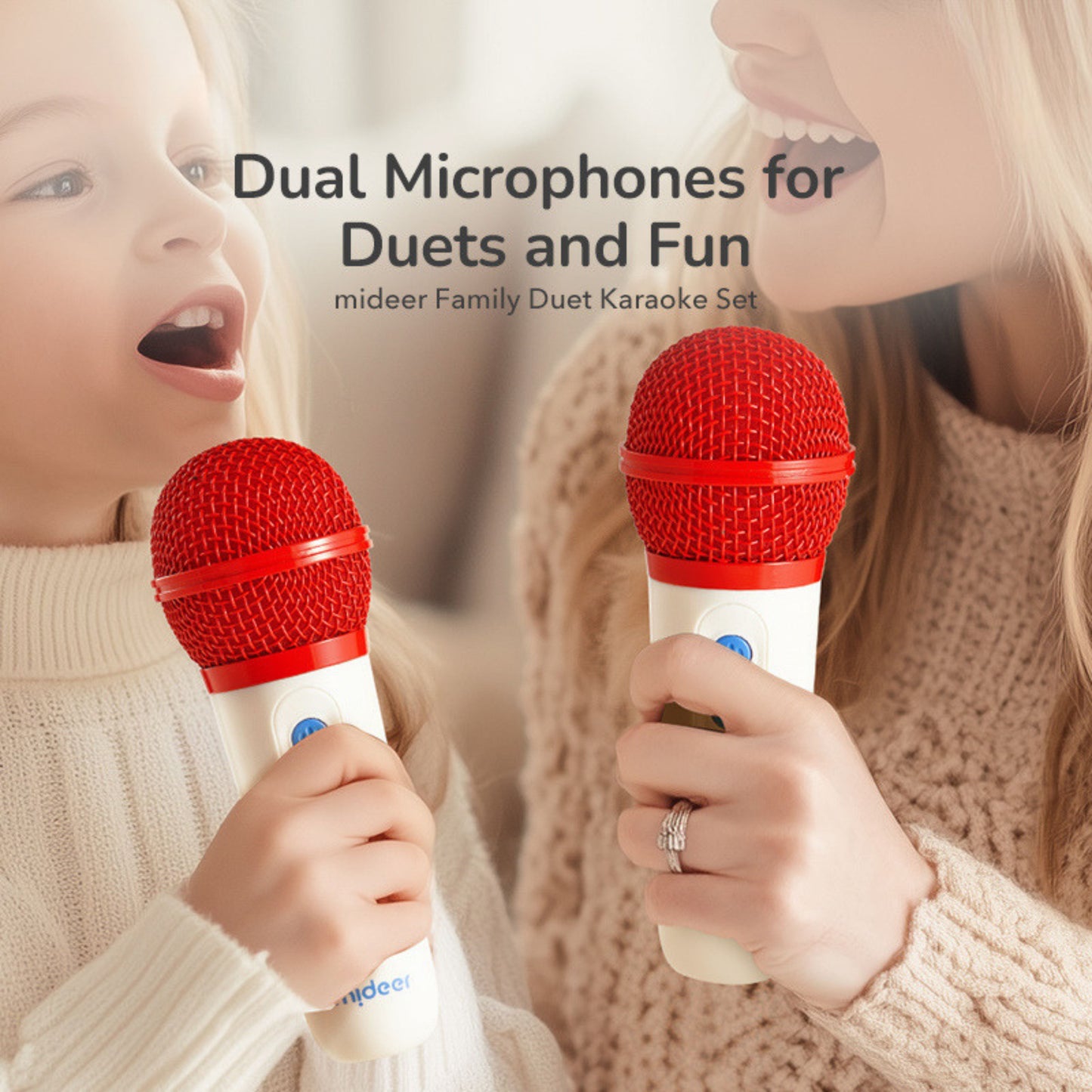 Mideer Let's Sing - Double Mic Set by Toytinkr