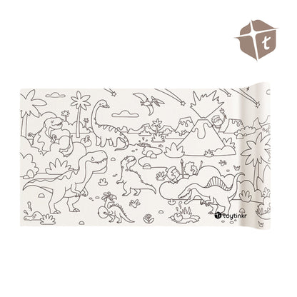 Mideer Adhesive Coloring Scroll - The Amazing Dinosaur by Toytinkr