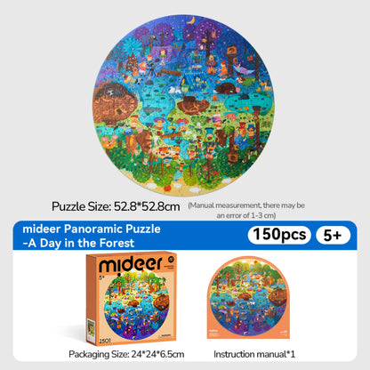 Mideer Panoramic Puzzle - Day in the Forest by Toytinkr