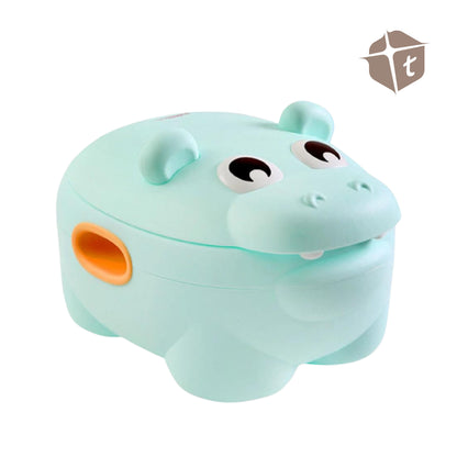 Cute Hippo Potty - Green by Toytinkr