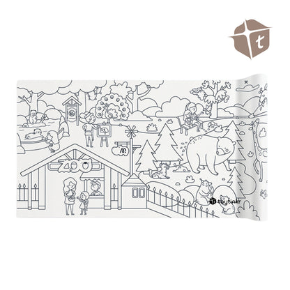 Mideer Adhesive Coloring Scroll - Magic Zoo by Toytinkr