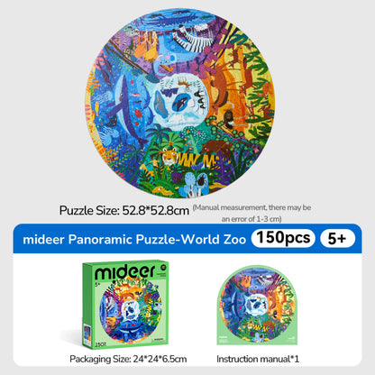 Mideer Panoramic Puzzle - Animals by Toytinkr