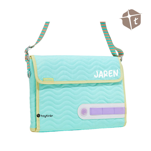 Mideer 2 in 1 Art Bag ( Personalized) - Blue Green by Toytinkr