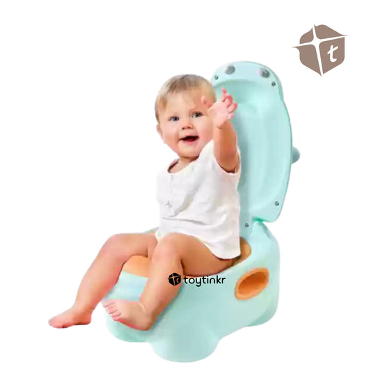 Cute Hippo Potty - Green by Toytinkr