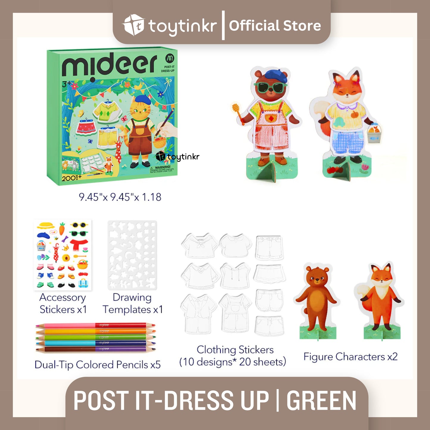 Mideer Post-It Dress Up by Toytinkr