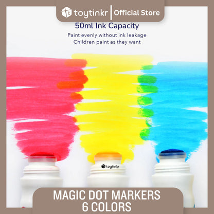 Mideer Magic Dot Markers 6 Colors by Toytinkr