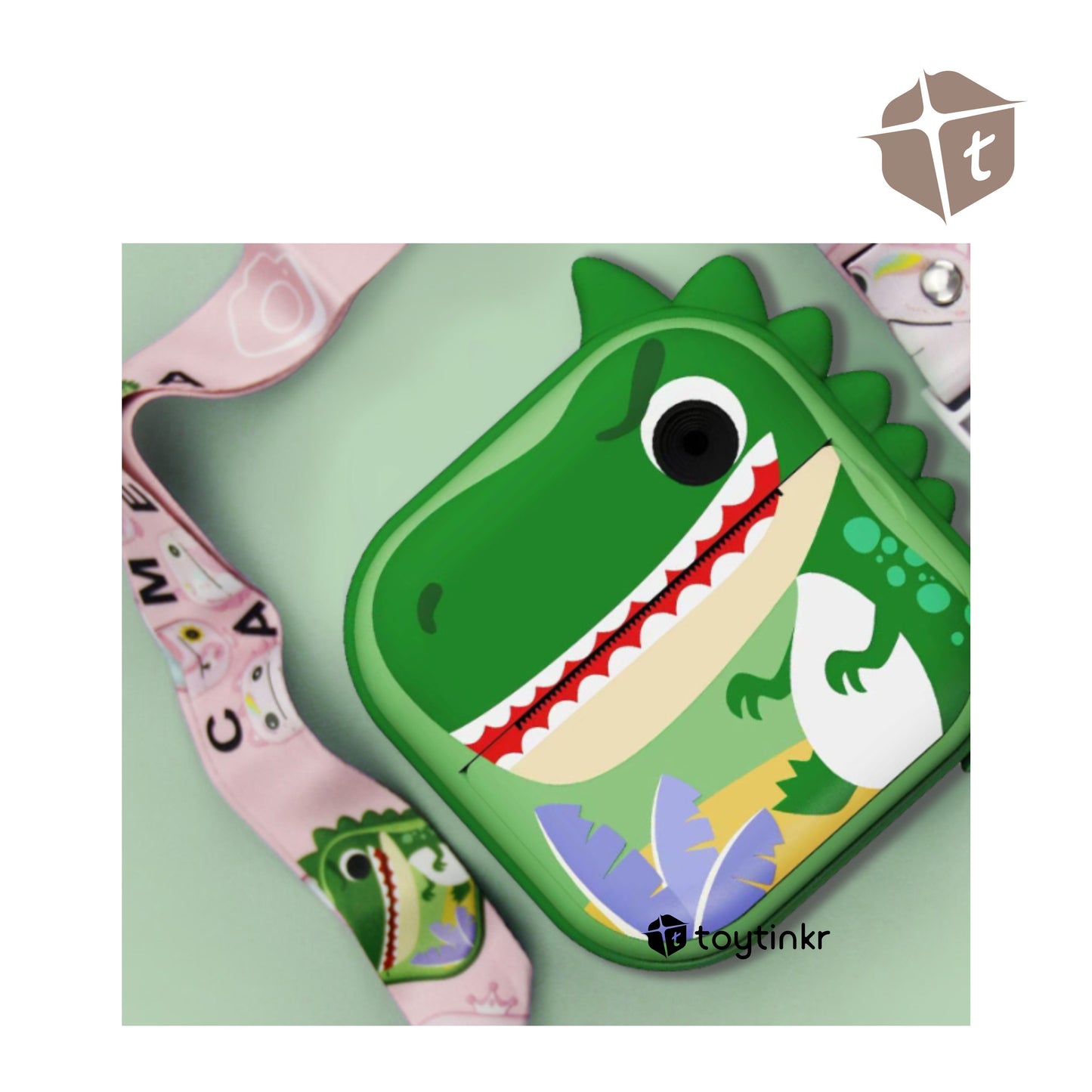 Printing Camera - Green Dino by Toytinkr