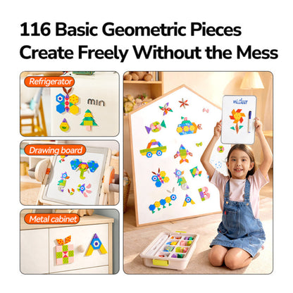 Mideer Magnetic Art Geometric Blocks by Toytinkr