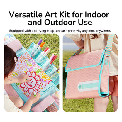 Mideer 2 in 1 Art Bag ( Personalized) - Blue Green by Toytinkr