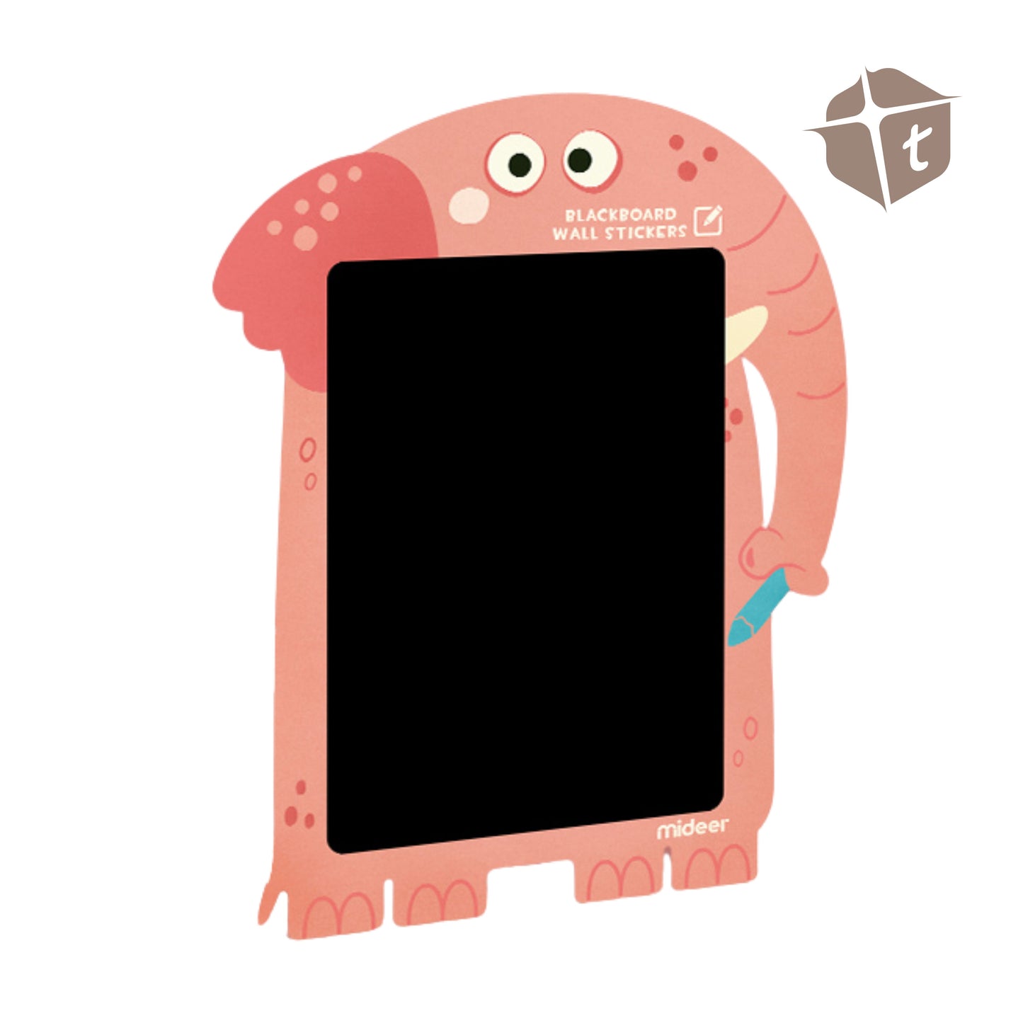 Mideer Blackboard Wall Sticker - Pink Elephant by Toytinkr