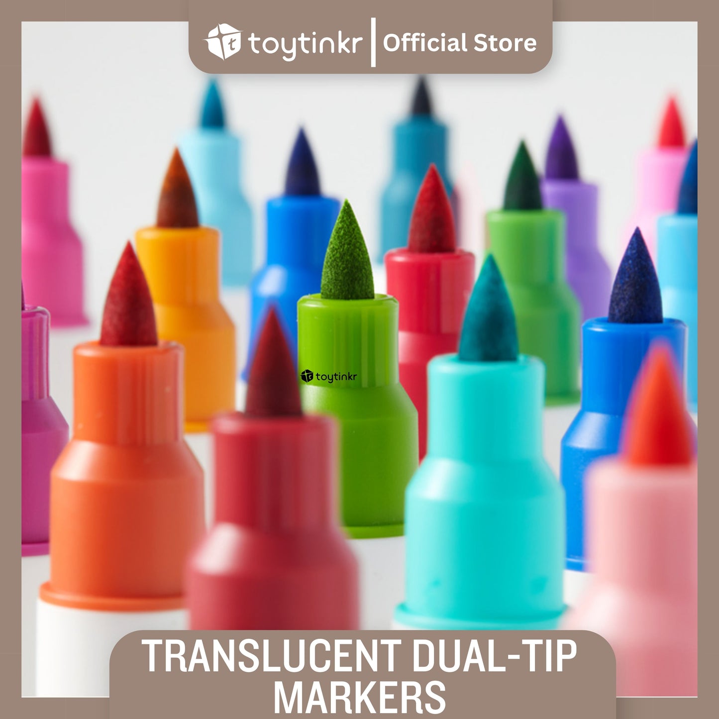 Mideer Translucent Dual Tip Markers by Toytinkr