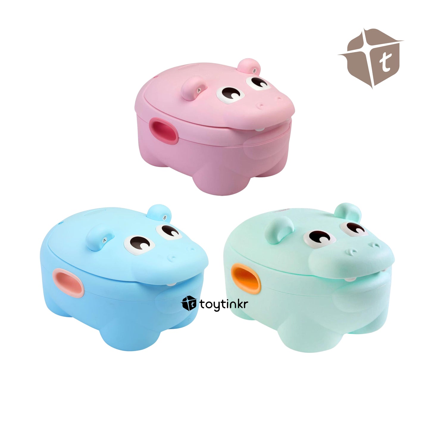 Cute Hippo Potty - Blue by Toytinkr