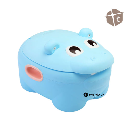 Cute Hippo Potty - Blue by Toytinkr