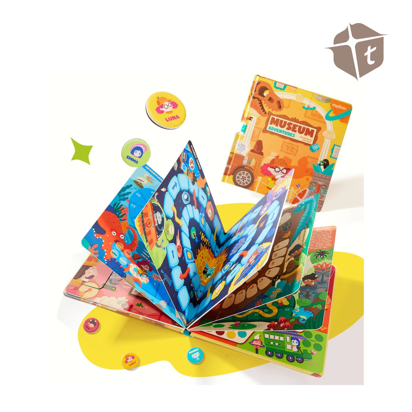Mideer 6 in 1 Portable Board Game Book by Toytinkr