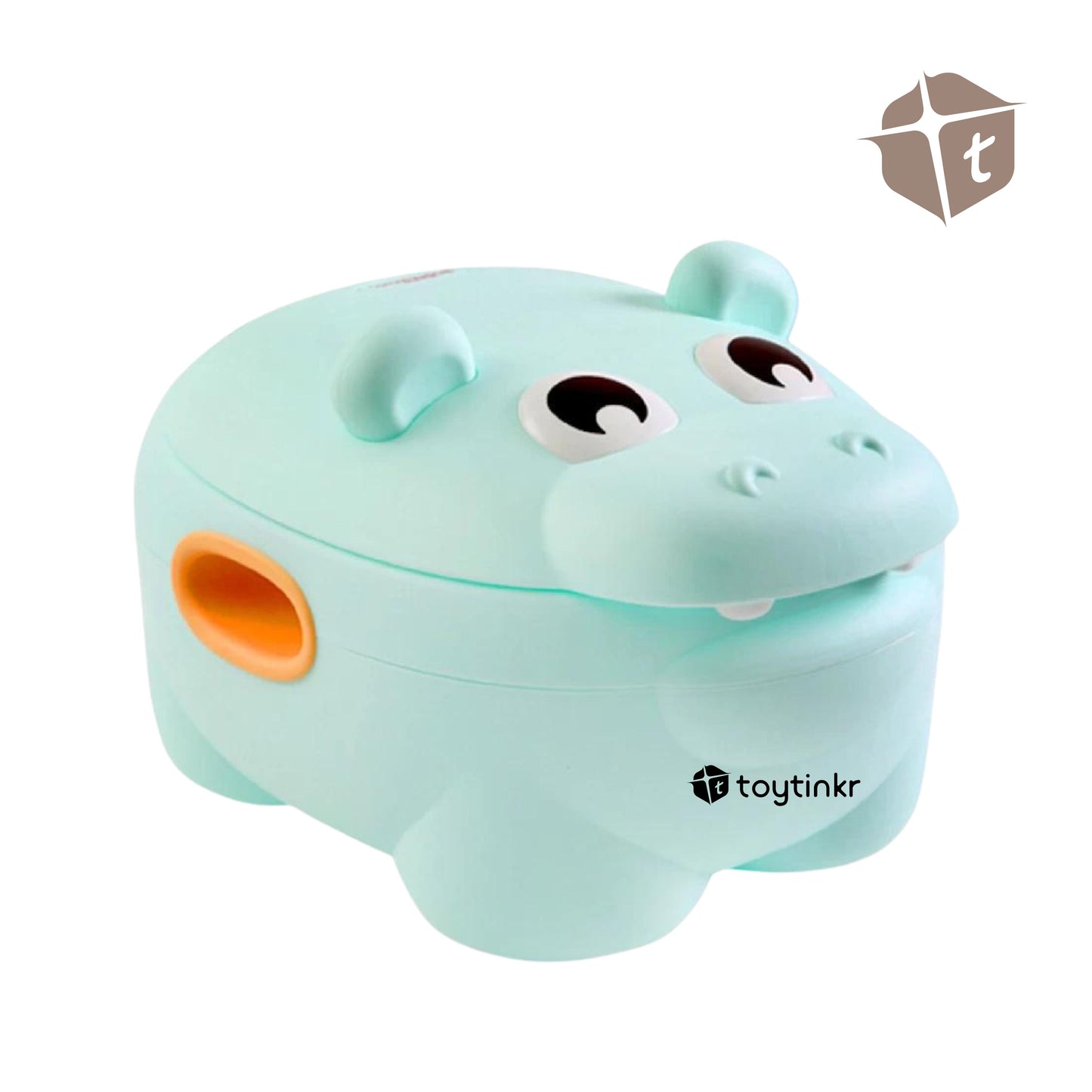 Cute Hippo Potty - Green by Toytinkr