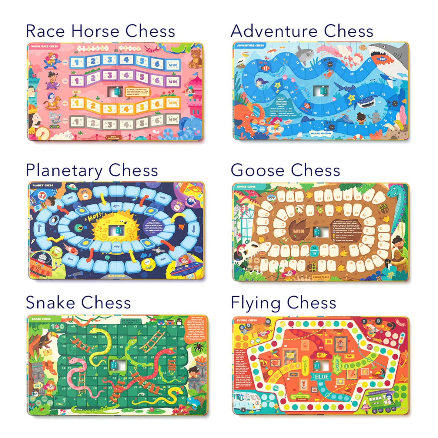Mideer 6 in 1 Portable Board Game Book by Toytinkr