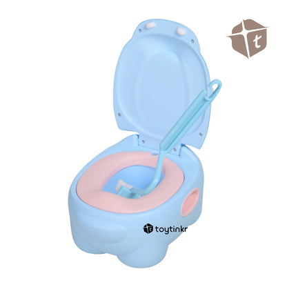 Cute Hippo Potty - Green by Toytinkr