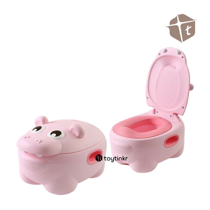 Cute Hippo Potty - Pink by Toytinkr