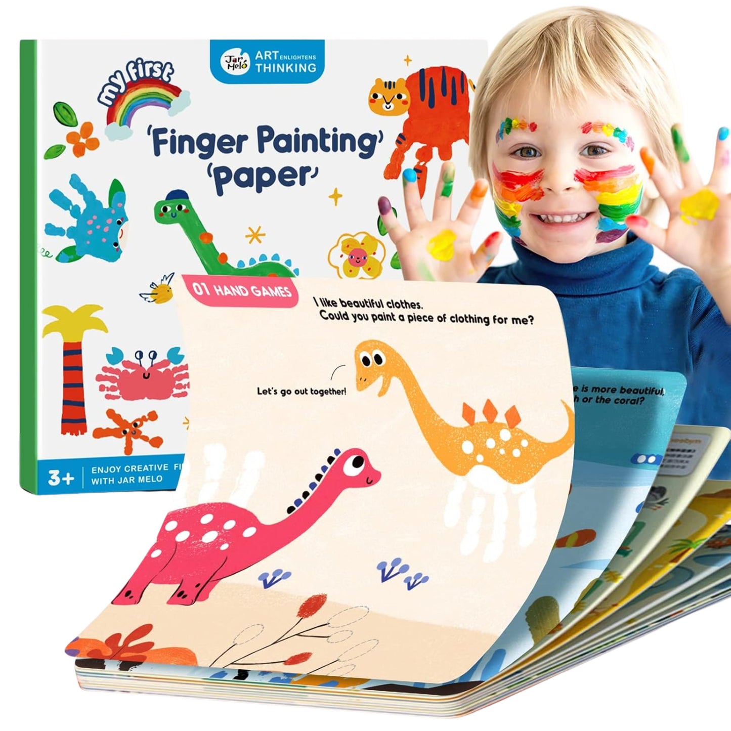 Jar Melo Finger Painting Paper By Toytinkr