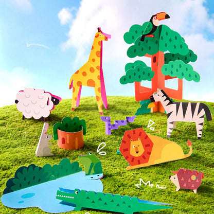 Mideer 3D Paper Craft - Forest Animals by Toytinkr