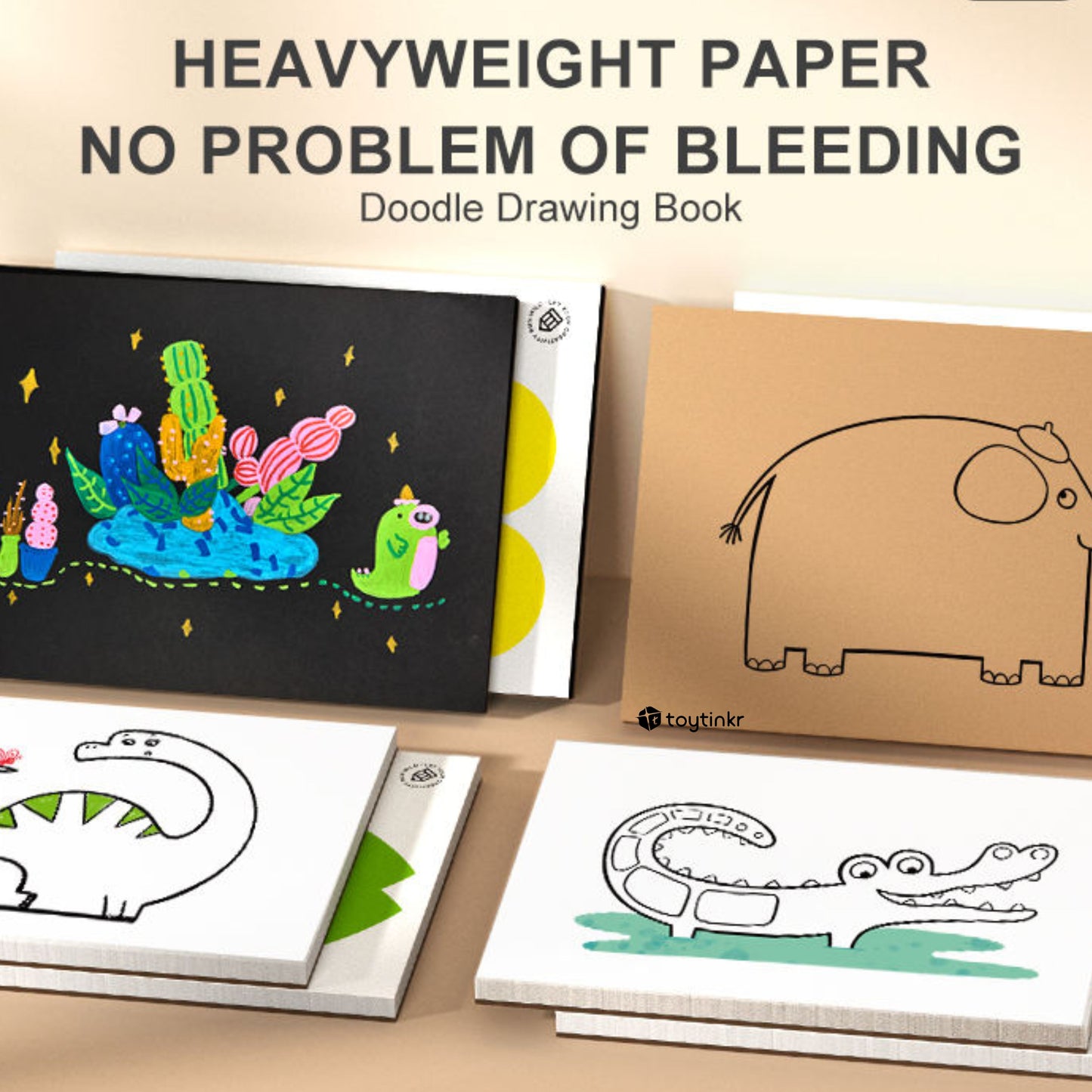 Mideer Drawing Doodle Book - Kraft Paper by Toytinkr