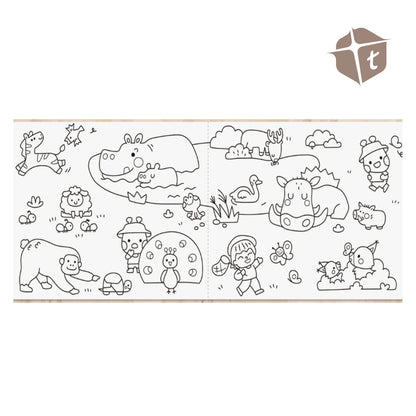 Jar Melo Sticky Coloring Poster - Animals by Toytinkr