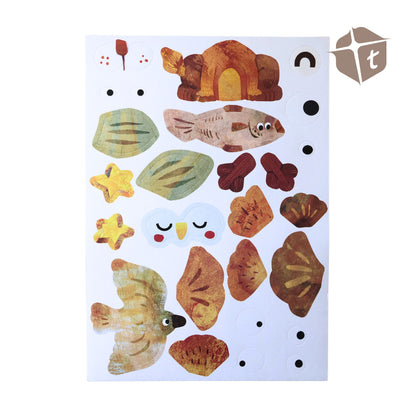 Jar Melo Leaf Collage by Toytinkr