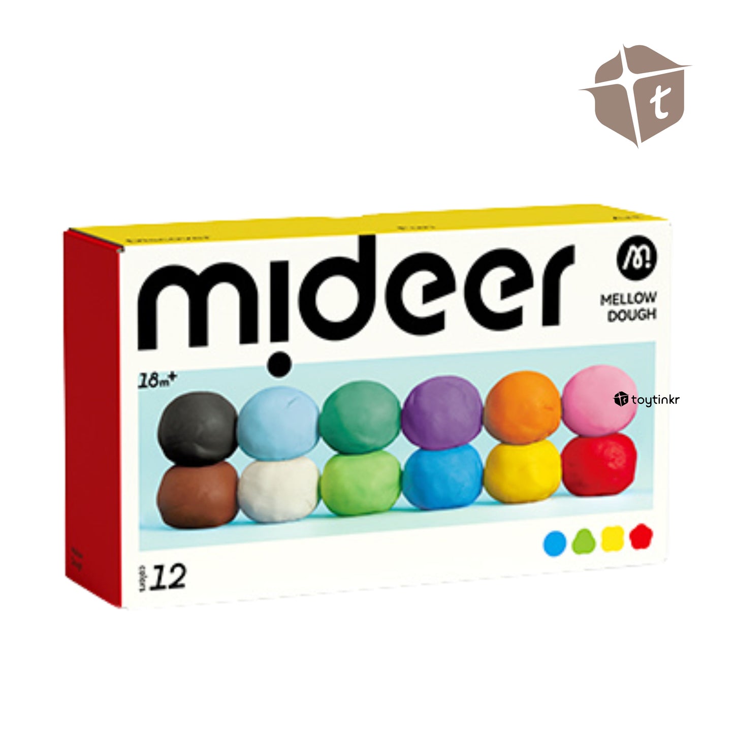 Mideer Mellow Dough Clay - 12 Colors by Toytinkr
