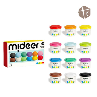 Mideer Mellow Dough Clay - 12 Colors by Toytinkr
