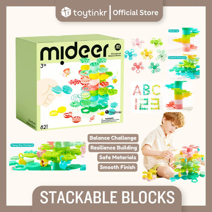 Mideer Stackable Blocks - Wisdom Tree by Toytinkr