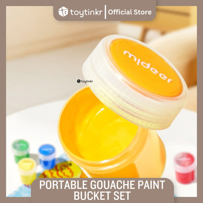 Mideer Portable Gouache Paint Bucket Set by Toytinkr