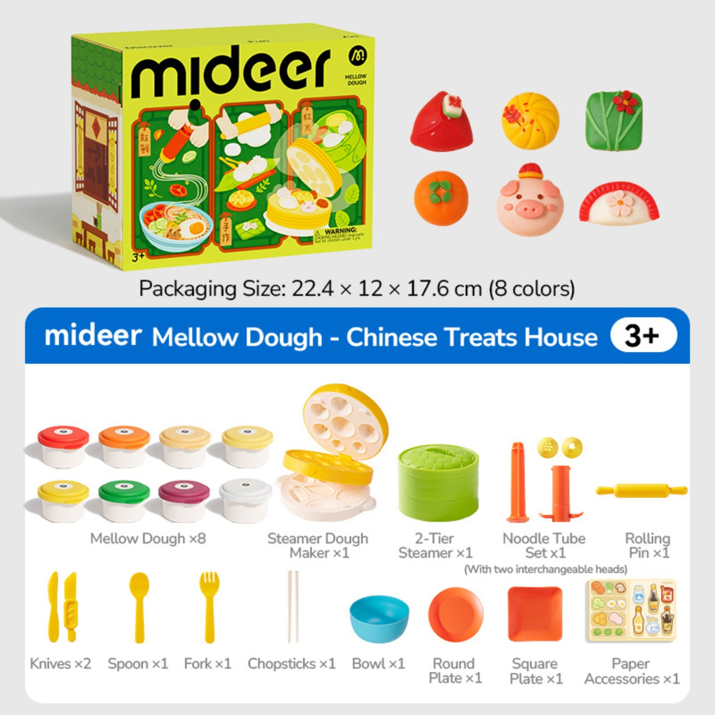 Mideer Mellow Dough - Chinese Treats House by Toytinkr