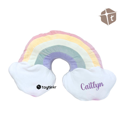 Toytinkr Personalized Rainbow Pillow