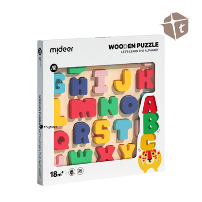 Mideer Wooden Puzzle - Let's Learn The Alphabet by Toytinkr