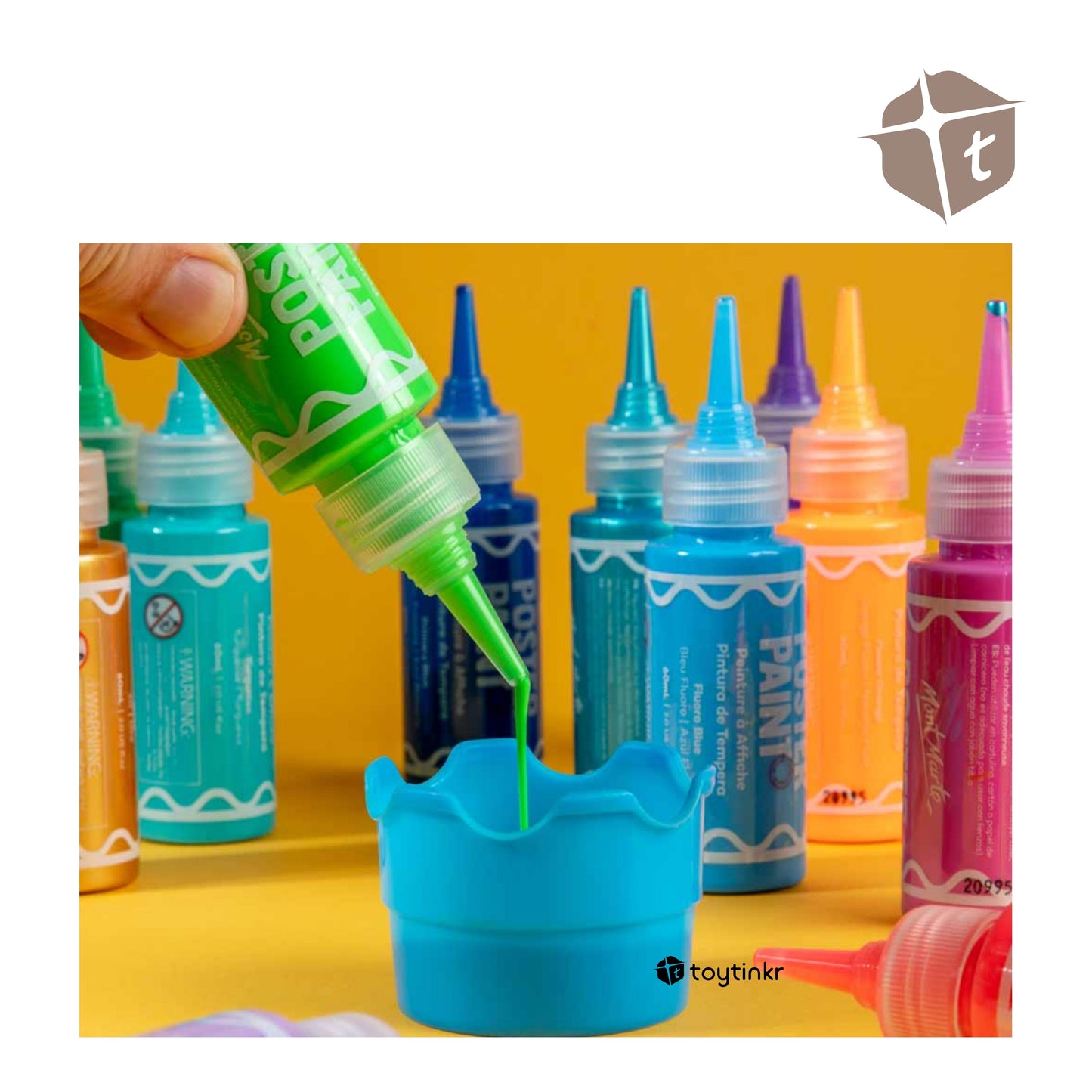 Mont Marte Poster Paints - 12 Colors (60ml) by Toytinkr