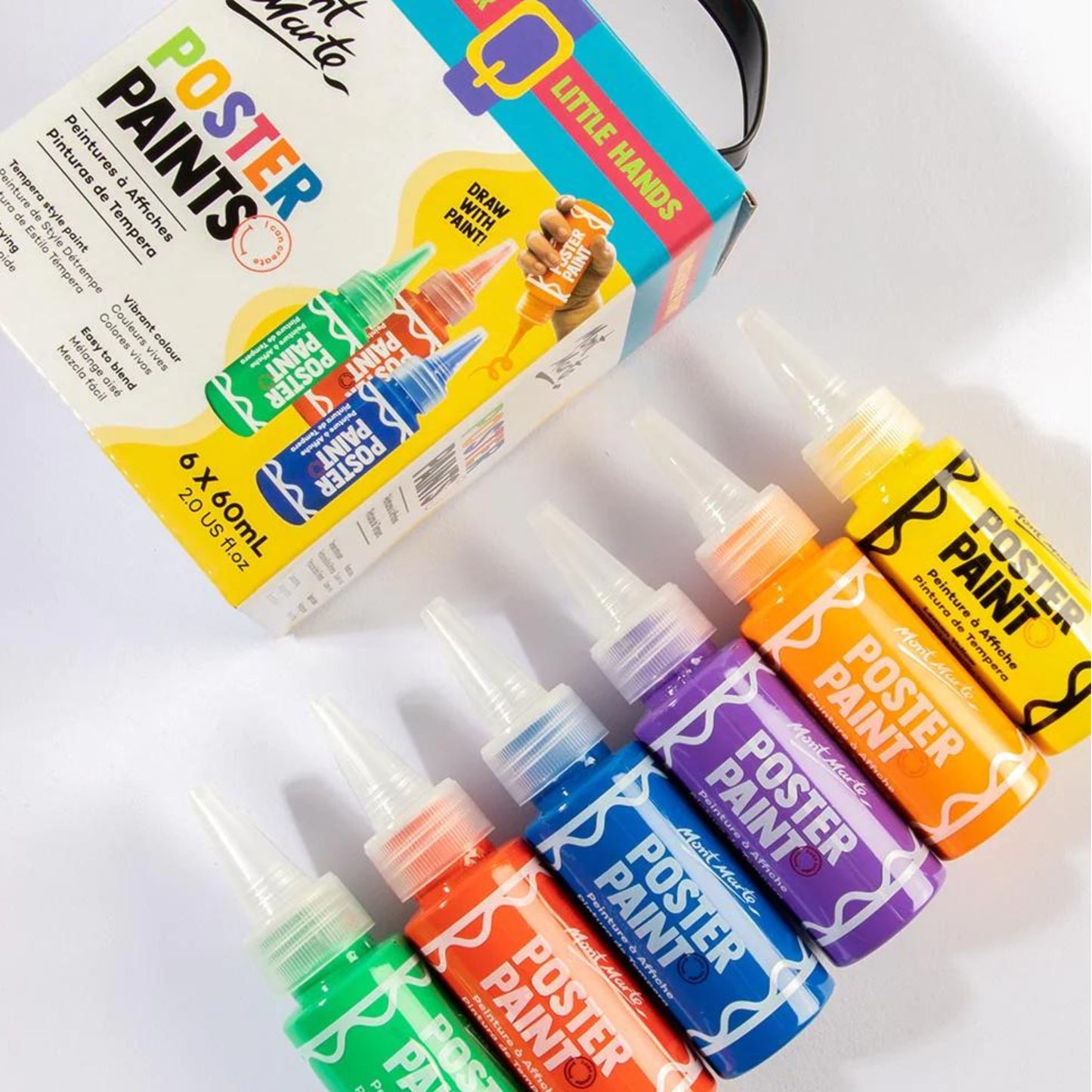 Mont Marte Poster Paints - 12 Colors (60ml) by Toytinkr